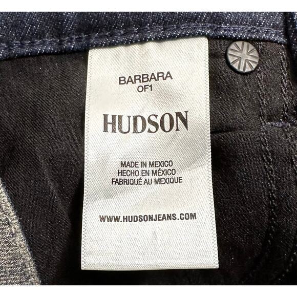 NWT Hudson Womens Barbara Ombre Foil Coated High Rise Bootcut Jeans 23 Goth Punk - Picture 10 of 11
